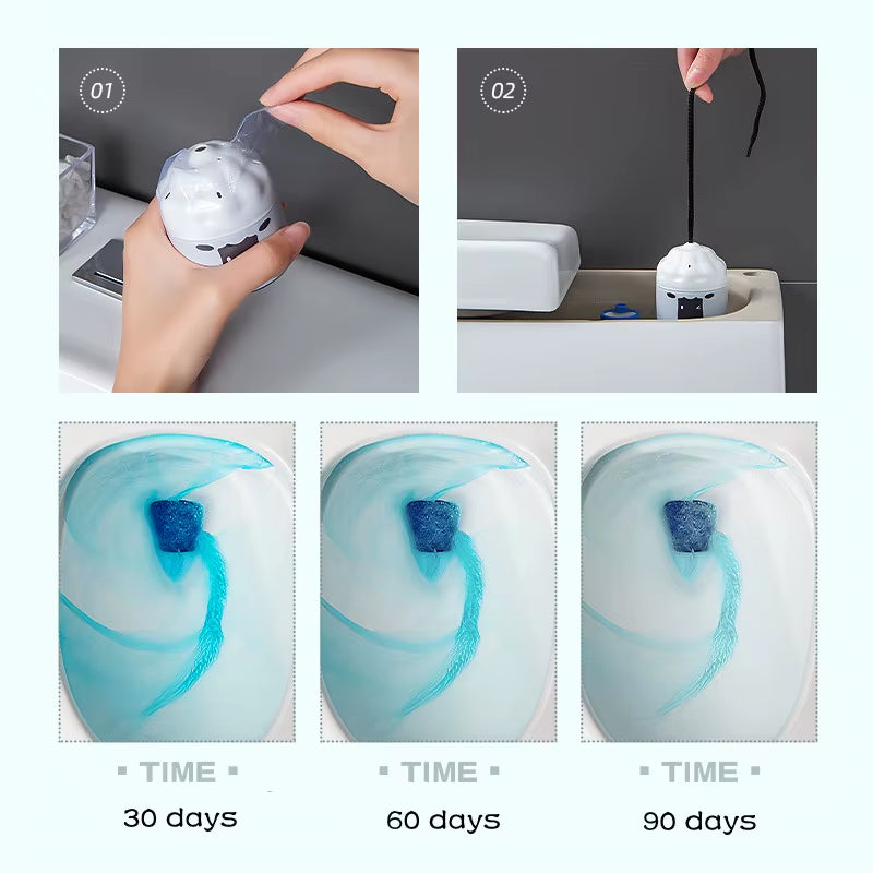Toilet Bowl Automatic Cleaner Toilet Deodorization Fragrance Effervescent Tablet