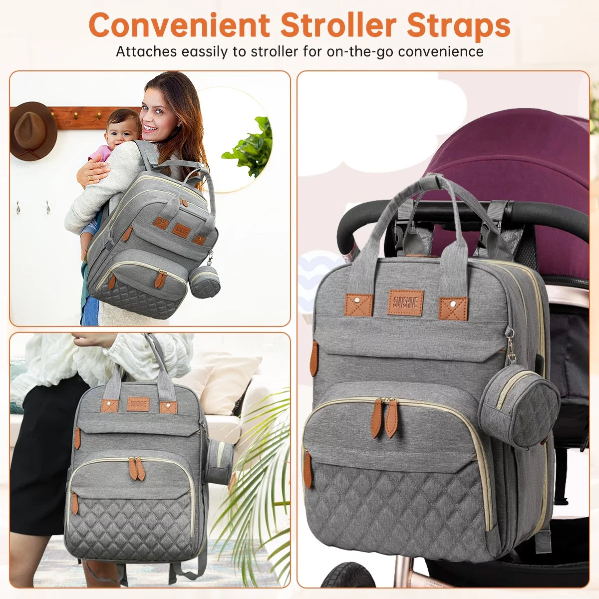Multifunction Baby Diaper Bag