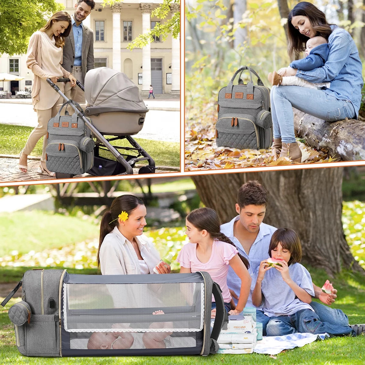 Multifunction Baby Diaper Bag